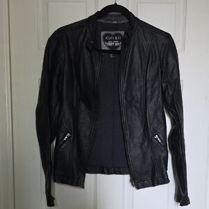 Joan Jett X TRIPP NYC  Charcoal Leather Jacket